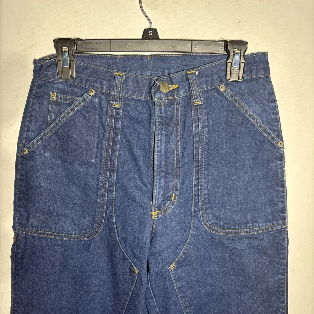 Polo Western Ralph Lauren Carpenter Jeans Double Knee Utility Denim 30x36 HQ 713